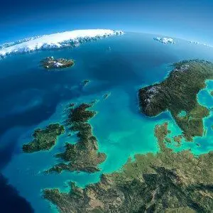 Szczegółowe Ziemi . Wielka Brytania iMorze Północne